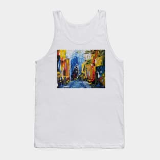 Colorful City Painting, Modern Art, Modern City Art, Abstract NYC, NYC artwork, Manhattan artwork, city decor, NY art Tank Top